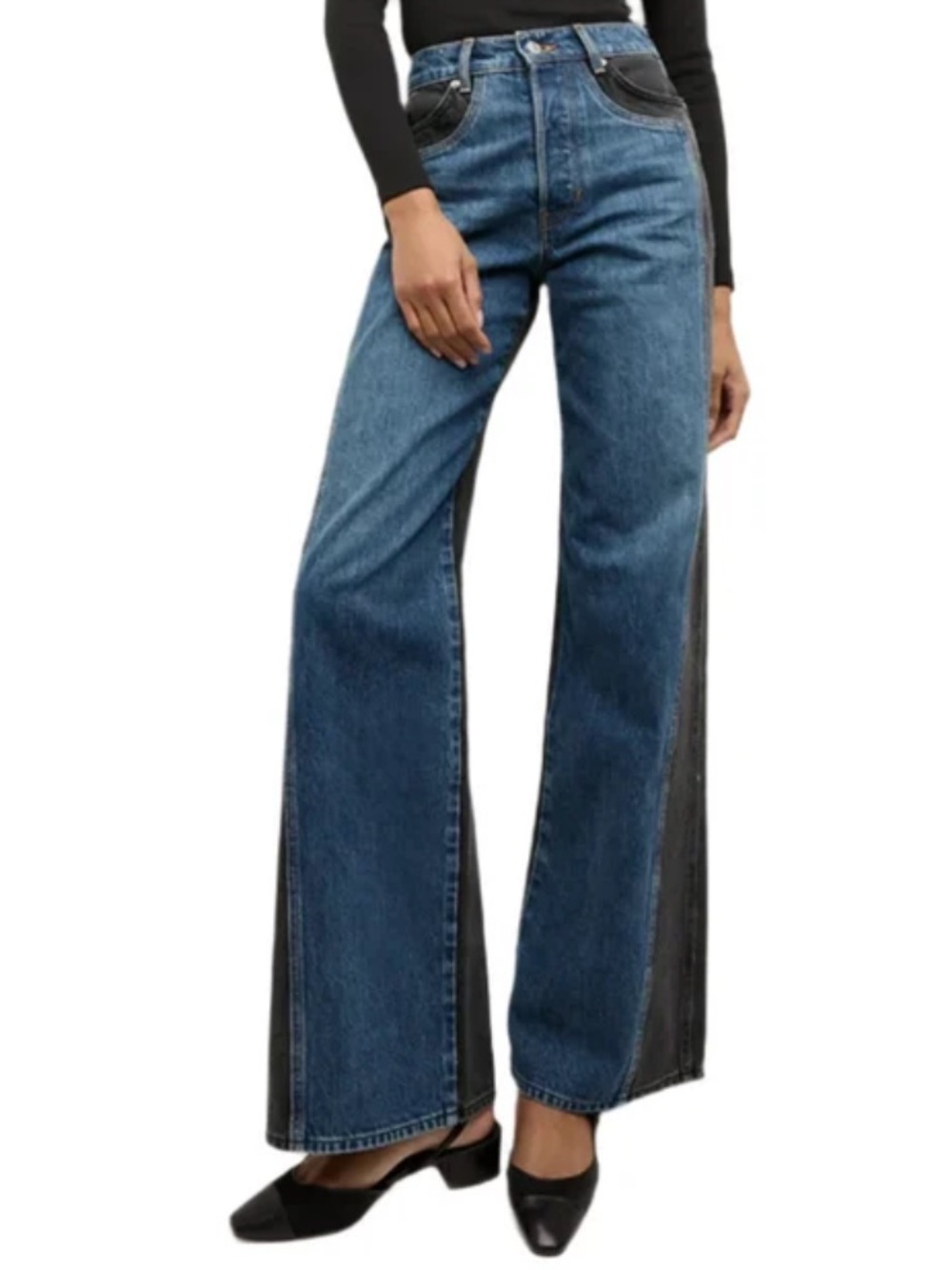 NEW Veronica Beard Taylor Wide Leg Jean - Picture 4 of 14